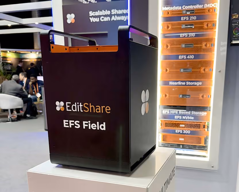 Close-up of the EFS Field NVMe portable unit