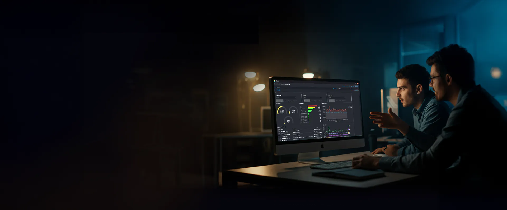 Media professional monitoring EditShare EFS system analytics