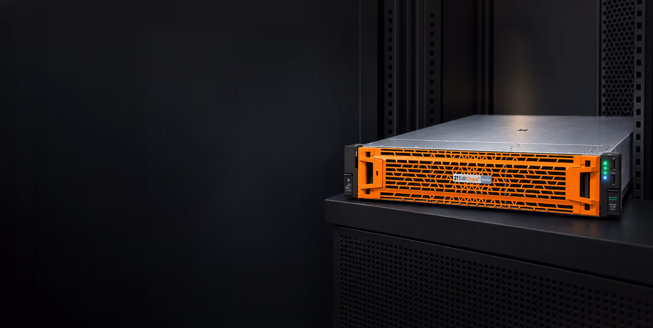 EditShare EFS storage node in a server rack