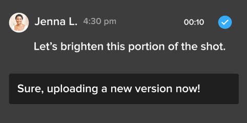MediaSilo frame-accurate comments and on-screen annotation